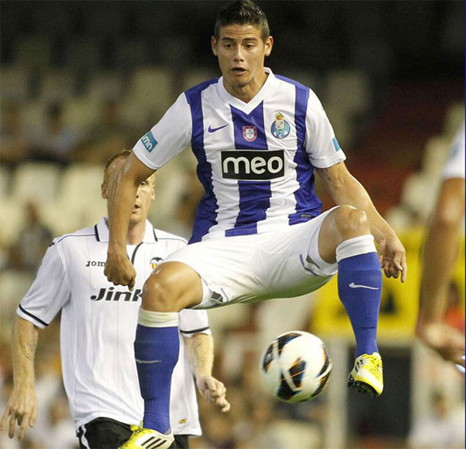 James Rodriguez từ Banfield tới Porto năm 2010 với giá 5 triệu euro