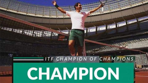Federer nhận danh hiệu 'Vô địch của những nhà vô địch'