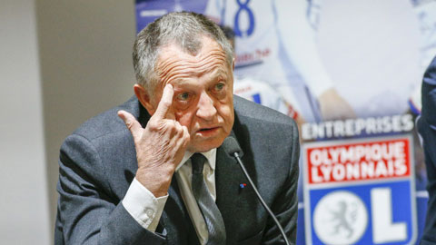 Chủ tịch Aulas của Lyon cho rằng cách tính điểm trung bình rất bất lợi cho đội bóng của ông