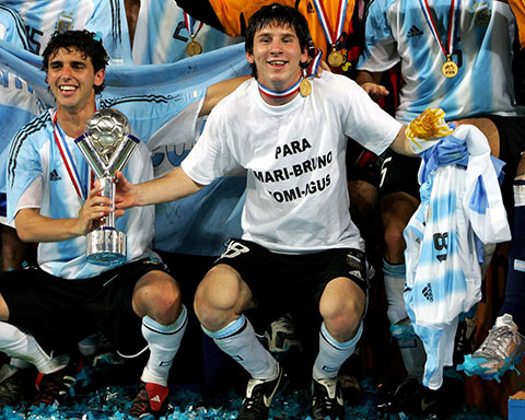 Messi là nhân tố chủ lực của U20 Argentina trong chức vô địch năm 2005