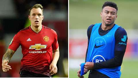 Phil Jones and Jesse Lingard 