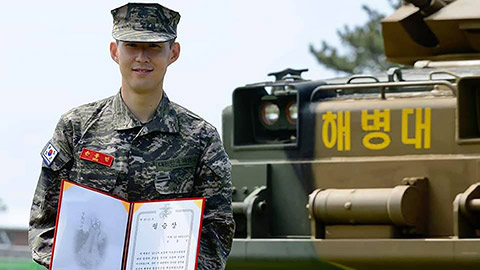 Son Heung Min hoàn thành xuất sắc khóa nghĩa vụ quân sự 