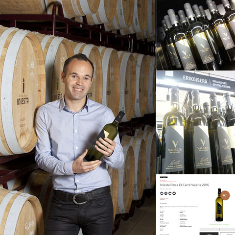  Iniesta rất thành công khi kinh doanh rượu vang