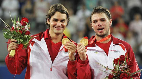 Federer và Wawrinka tại Thế vận hội năm 2008