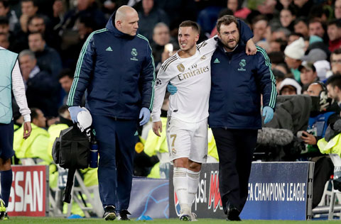 Hazard chìm nghỉm ở Real vì chấn thương sau khi rời Chelsea