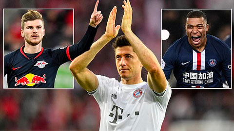 Top 5 tiền đạo xuất sắc nhất thế giới của Lewandowski chỉ có 1 ngôi sao Ngoại hạng Anh 