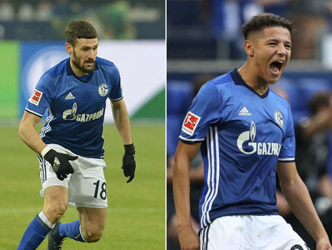 Caligiuri (phải) và Harit là những ngòi nổ đáng chú ý của Schalke