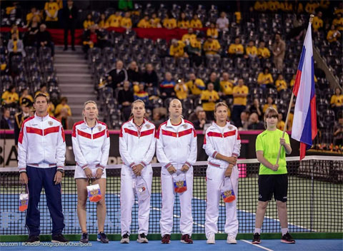 Anna Kalinskaya dự Fed Cup 2019 nội dung đánh đôi