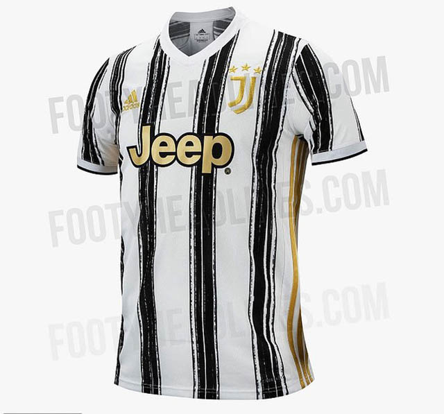 Áo đấu của Juventus với sọc đỏ - trắng rất đặc trưng