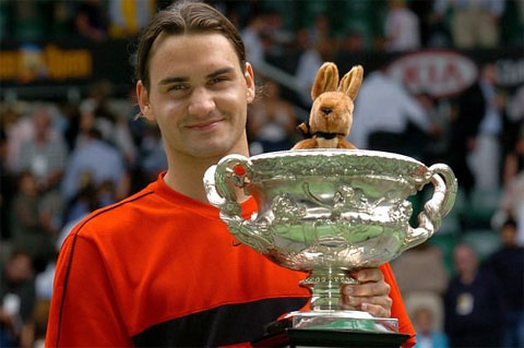 Federer vô địch Australian Open lần đầu tiên vào năm 2004
