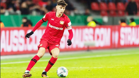 Kai Havertz của Leverkusen đang ngày càng bùng nổ trong vai trò mới là một trung phong đích thực
