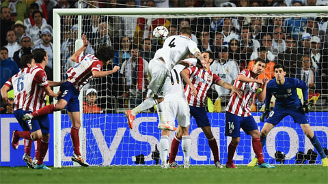 Cú bật cao đánh đầu ghi bàn của Sergio Ramos tung lưới Atletico ở trận chung kết Champions League hôm 24/05/2014 đã đi vào lịch sử Real 
