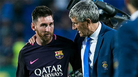 HLV Setien 'ăn miếng trả miếng' với Messi