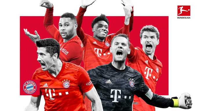 Bayern đang hướng tới chức vô địch Bundesliga thứ 8 liên tiếp