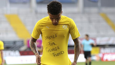 Sancho được FIFA và UEFA 'chống lưng' sau màn ăn mừng đòi công lý cho George Floyd gây bão