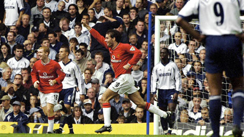 Tottenham 3-5 M.U (29/9/2001): Đại chiến làm nên thương hiệu của bóng đá Anh