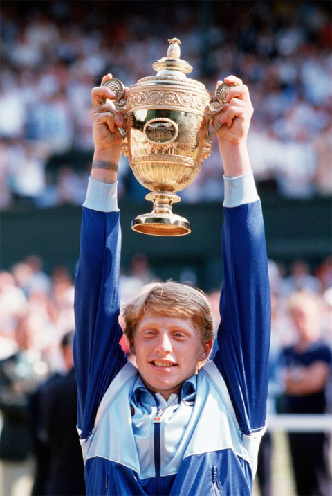 Boris Becker đoạt Grand Slam đầu tiên lúc mới 17 tuổi
