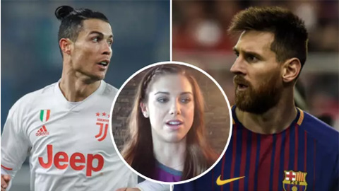 Hoa hậu bóng đá chọn người xuất sắc hơn giữa Ronaldo và Messi Hoa hậu bóng đá chọn người xuất sắc hơn giữa Ronaldo và Messi