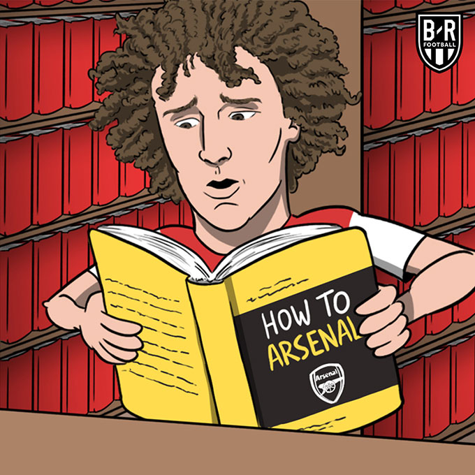 David Luiz học bí kíp "Làm thế nào để nát như Arsenal" và có vẻ như anh đã luyện thành công.