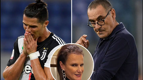Chị gái Ronaldo đổ lỗi chiến thuật của Sarri khiến Juventus mất Coppa Italia