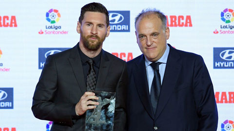 Chủ tịch Tebas kêu gọi Messi giải nghệ ở La Liga