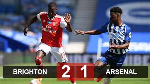 Brighton 2-1 Arsenal: Pháo thủ xa dần giấc mộng Champions League