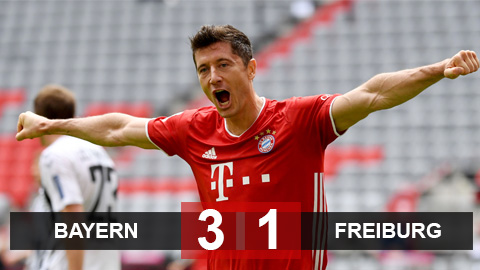 Kết quả Bayern 2-0 Freiburg: Show diễn của Lewandowski