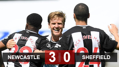 Newcastle 3-0 Sheffield Utd: Chích chòe hót vang