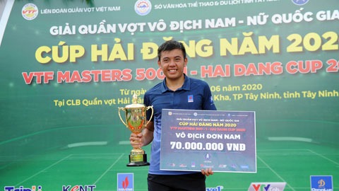 Lý Hoàng Nam vô địch VTF Masters 500-1 năm 2020