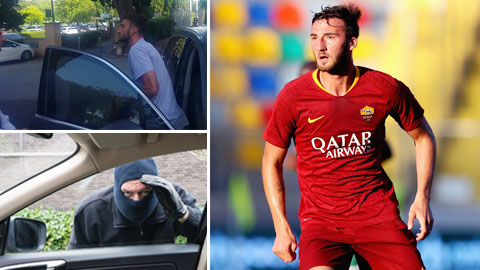 Cầu thủ Roma đấm cướp như phim hành động 