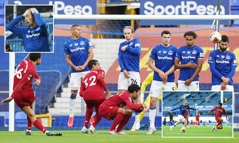 Vắng Salah, hàng công Liverpool như “tàng hình” trước Everton