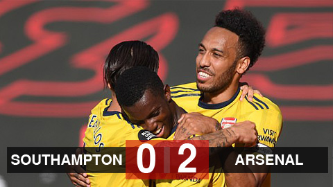 Southampton 0-2 Arsenal: Pháo thủ dứt mạch thua