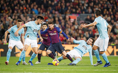 Cái duyên ghi bàn của Messi với mành lưới Celta Vigo có thể là không đủ để giúp Barca giành chiến thắng