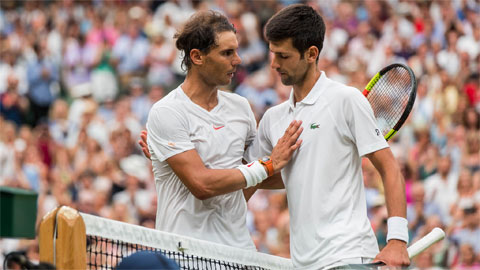 Nadal (trái) đang kêu gọi loại Djokovic khỏi hệ thống thi đấu của ATP 2020