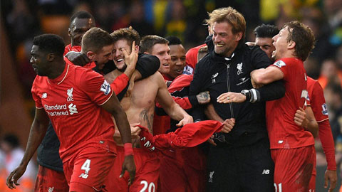 Liverpool ăn mừng chiến thắng