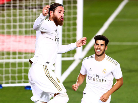 Ramos là người thực hiện thành công quả phạt đền để giúp Real thắng Getafe 1-0