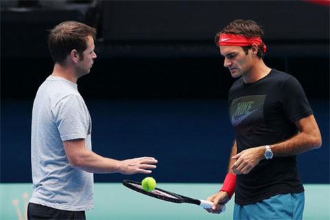 Federer và HLV Severin Luthi
