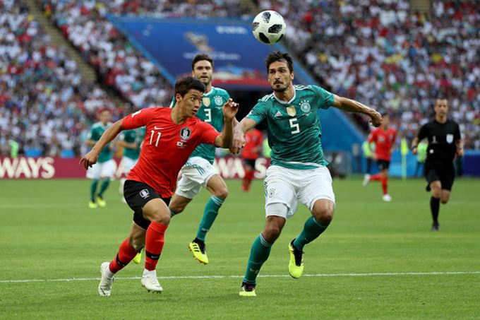 Hwang từng cùng ĐT Hàn Quốc đánh bại ĐT Đức 2-0 tại World Cup 2018