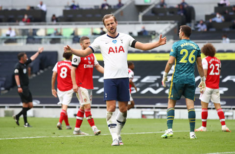 Harry Kane không bằng lòng khi Tottenham đánh giá trận đấu với Arsenal là “xem được nhất”