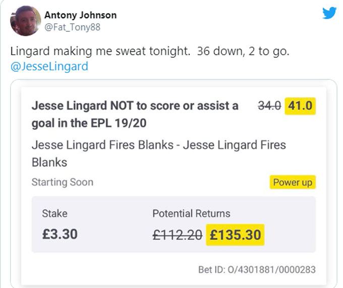 Johnson đặt cược cho Lingard