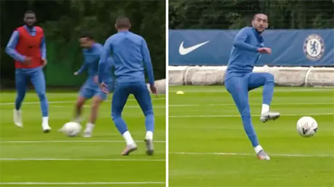 Hakim Ziyech 'sắc như dao cạo' ở buổi tập nhóm đầu tiên với Chelsea