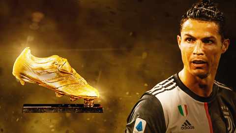 Chiếc giày vàng châu Âu 2019/20: Ronaldo lên thứ 2, còn 4 trận để vượt Lewandowski