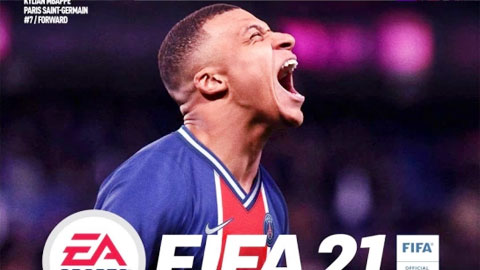 Kylian Mbappe lên bìa game FIFA 21 