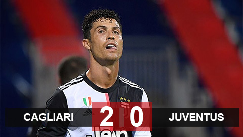 Kết quả Cagliari 2-0 Juventus: Ronaldo 