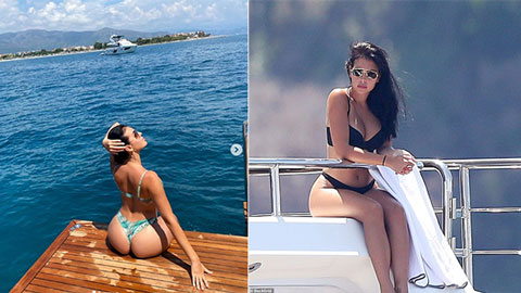 Bạn gái Ronaldo trình diễn bộ sưu tập bikini siêu hot trên du thuyền đắt giá