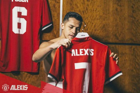 Alexis Sanchez thất bại thê thảm khi tới M.U kế thừa chiếc áo số 7