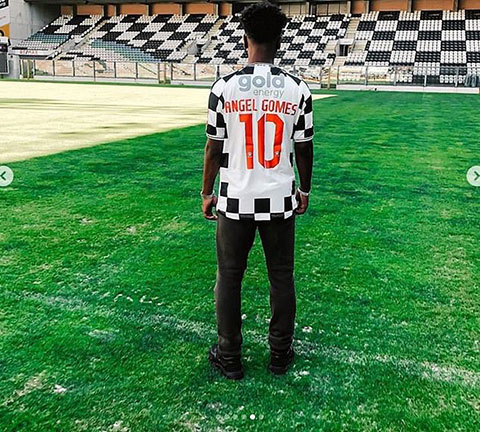 Angel Gomes khoác áo số 10 tại Boavista