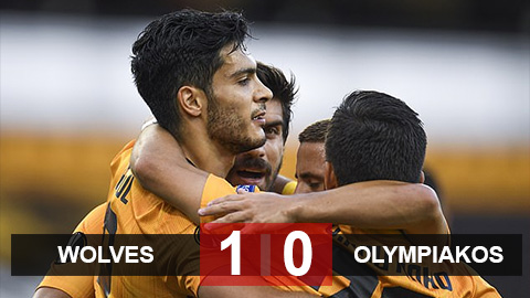 Kết quả Wolves 1-0 Olympiacos: Rau Jimenez lập công, Wolves nhọc nhằn vào tứ kết Europa League