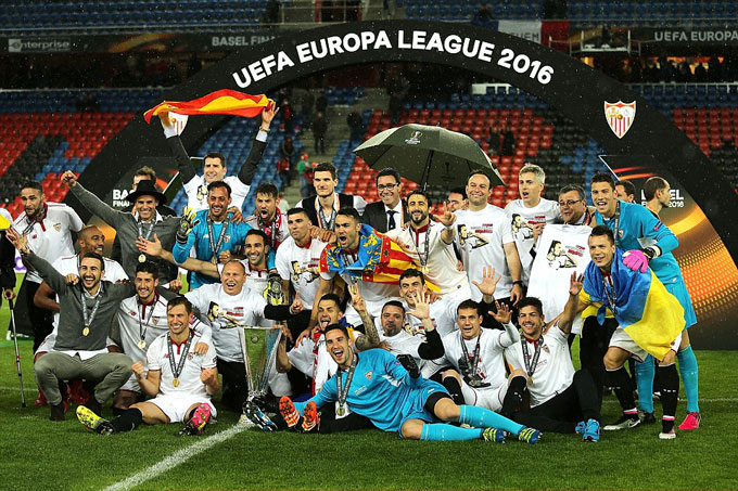 Sevilla là đội bóng vô địch Europa League nhiều lần nhất (5 lần)