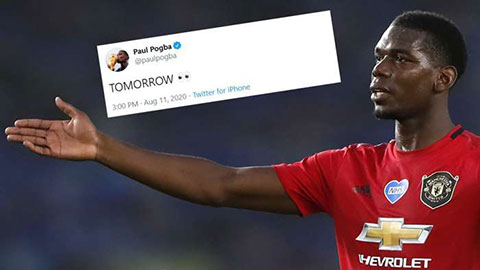 Bí ẩn đằng sau tweet 'ngày mai' của Pogba